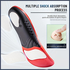 Orthopedic Insoles PU Gel Shock Absorption Health Sole Pad Arch Support