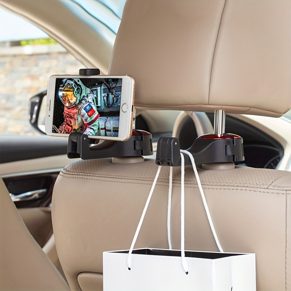 Car Seat Hook with Phone Bracket Lock Buckle
