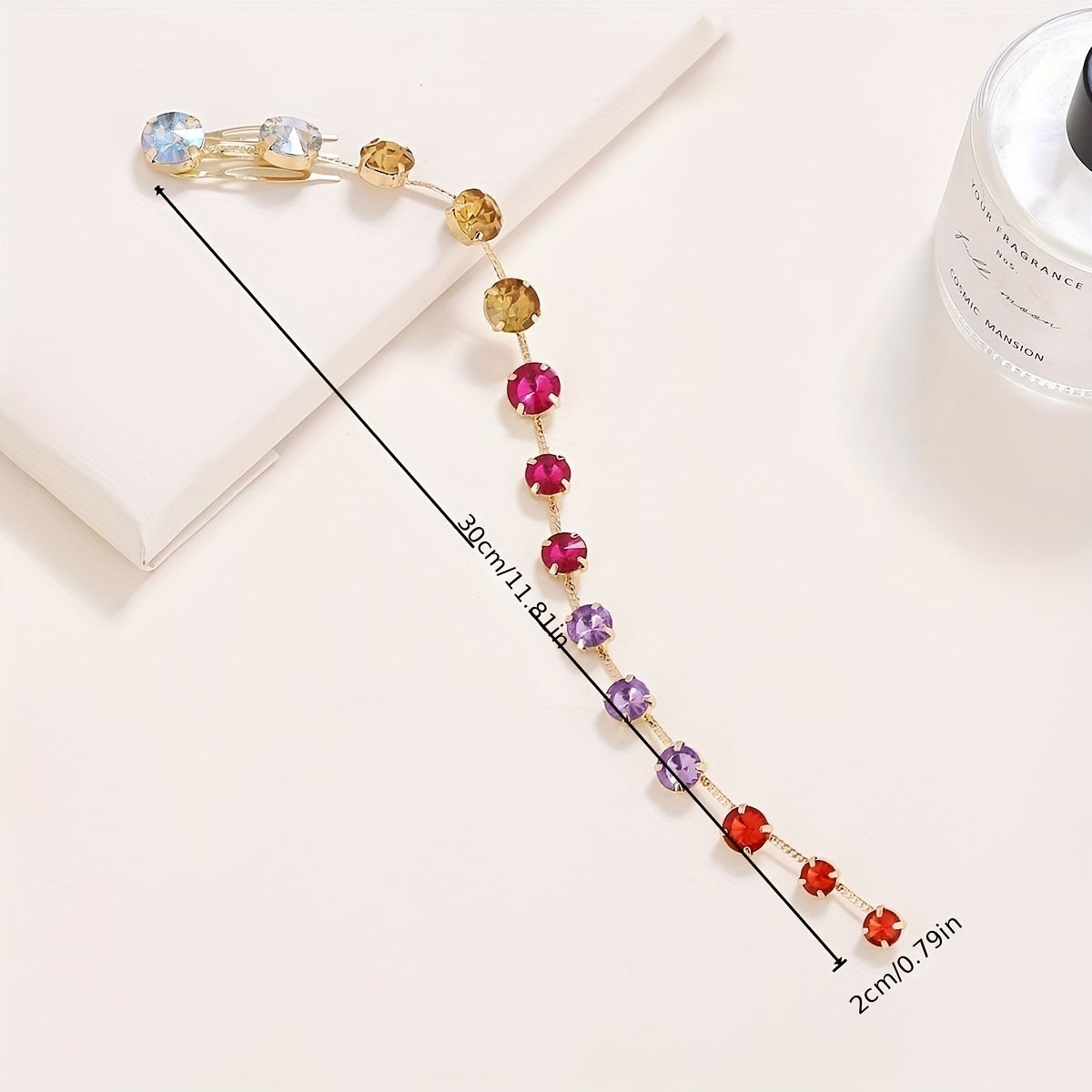 Boho Tassel Rhinestone Headdress Hair Chain Headband