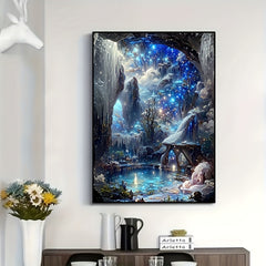 5D Diamond Painting Kit: Dreamy Scenery for Beginners & Adults