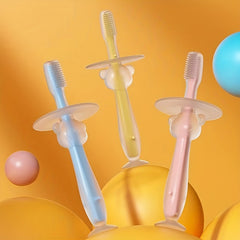 Baby Toothbrush With Suction Cup Silicone Coating