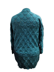  Women's Eyelet Embroidered Open Front Cardigan