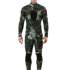 3mm Men's Skinny Fit Diving Suit Camouflage Long Sleeve Sun Protection