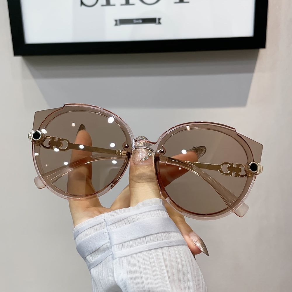Oversize Frame Sunglasses Unisex Beach Sunscreen Glasses
