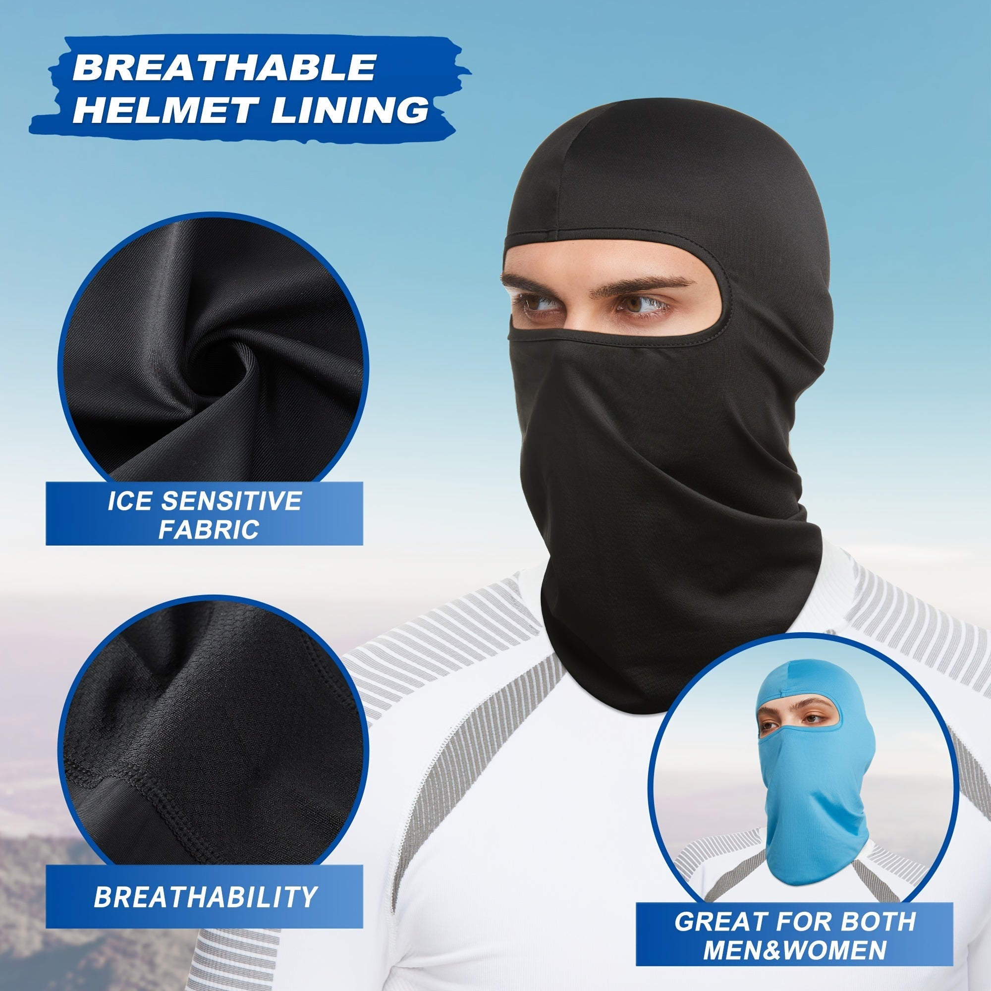 Men's Balaclava Face Mask for Winter Sports