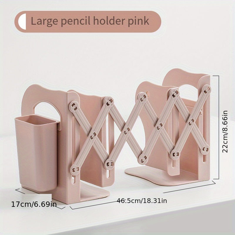 Retractable Bookshelf for Students, Desktop Bookcase, Folding Style, Tibetan