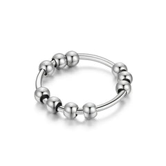 10 Beads Rotating Anxiety Ring for Couples Stress Relief