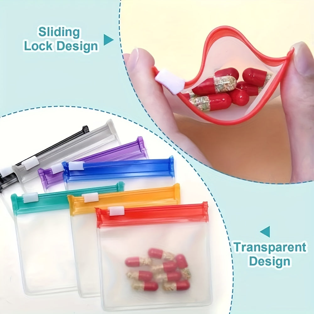 3pcs Pill Pouches Reusable Medicine Organizers Travel Bags