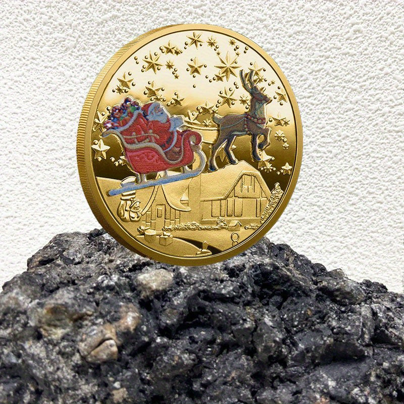 1pc Merry Christmas Collection Coin Gift Coin