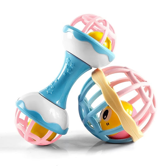 Educational Infant Toys Set Teething Rattle Tummy Time Rattle
