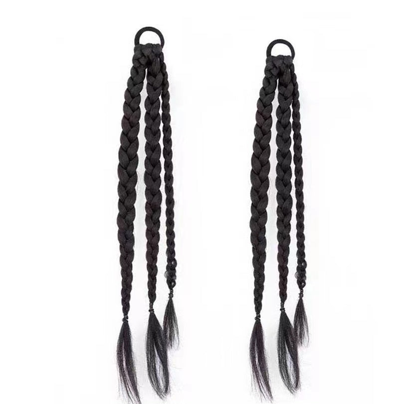 Y2K Hair Ring Ponytail Braiding Hair Wig Headpiece Hair Accessories