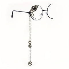 Steampunk Gear Decorative Glasses Retro Gothic Metal Frame