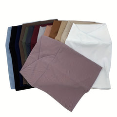 Solid Elastic Hijab Underscarf Soft Ribbed Striped Head Wrap For Women