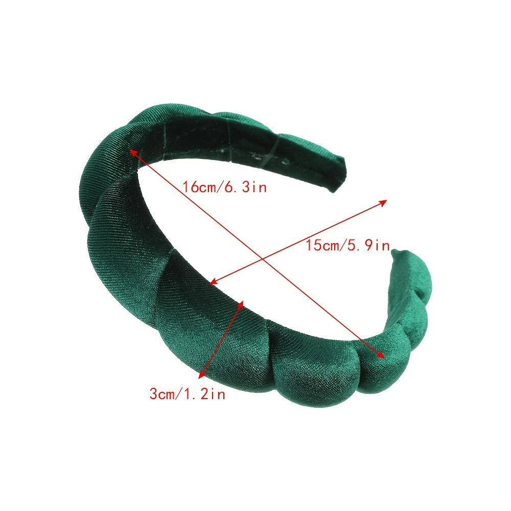 Winter Thick Bread Headband Pure High Ladies Hairband