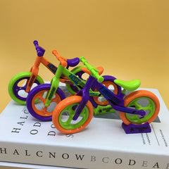 Radish Bicycle Toy Mini Assembled Bicycle Decoration Toy Bag Key Chain Gift