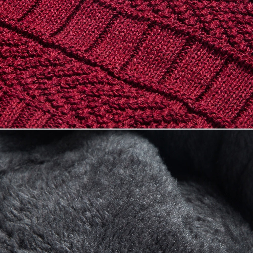 Winter Fleece Warm Hat Men's Knitted Hat