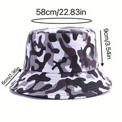 Camouflage Mountaineering Bucket Hat Lightweight Summer Outdoor Sun Protection