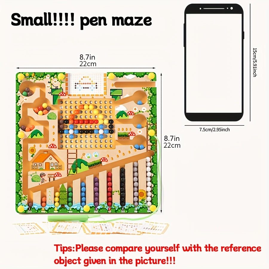 Wooden Maze Game Educational Toy for Kids