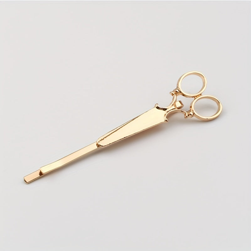 Scissors Shape Hair Clip Bobby Pin Metal Side Clip Hair Accessories for Women
