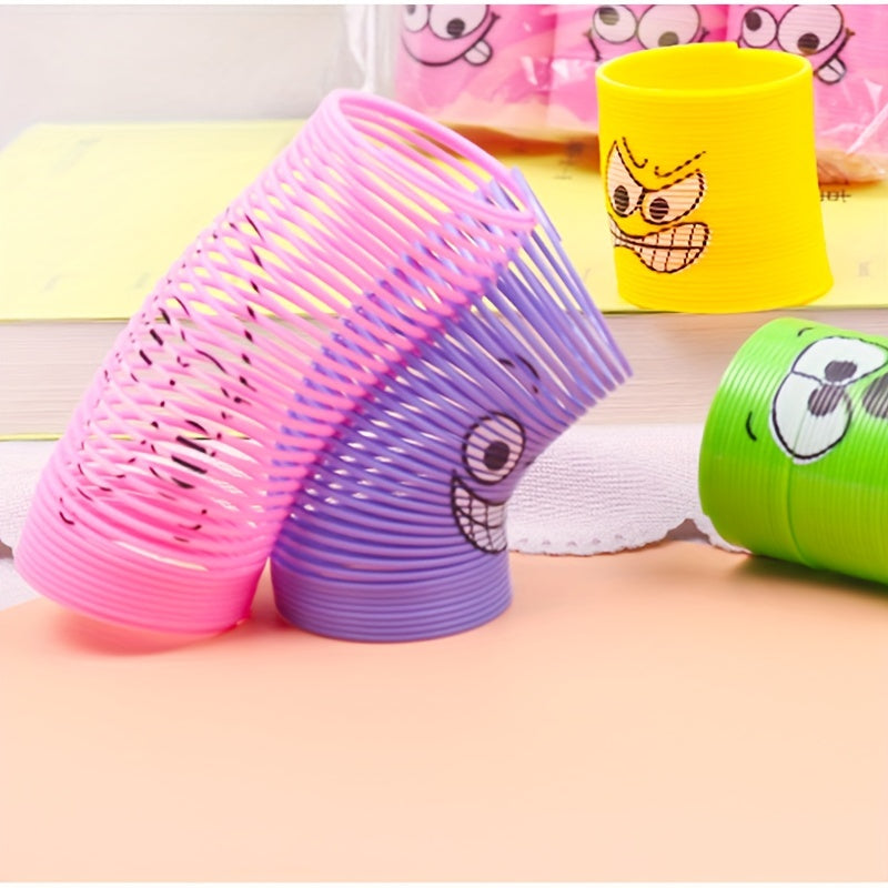 24pcs Rainbow Ring Finger Pull Toys Birthday Party Gift Set