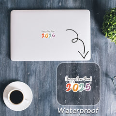 Festive Year Colorful Stickers for Holiday Windows & Car Decals