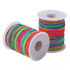 54 Yards 1mm Rainbow Elastic Cord Stretchy Bracelet String