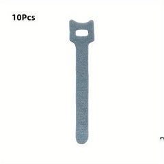 10pcs Removable Hook and Loop Zip Ties Tightening Straps