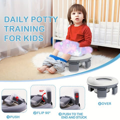 3-In-1 Toddler Toilet Training Seat with 20 Cleaning Bags