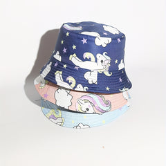 Unicorn Print Sun Protection Fisherman Hat