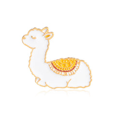 Cute Alpaca Animal Brooch Pin