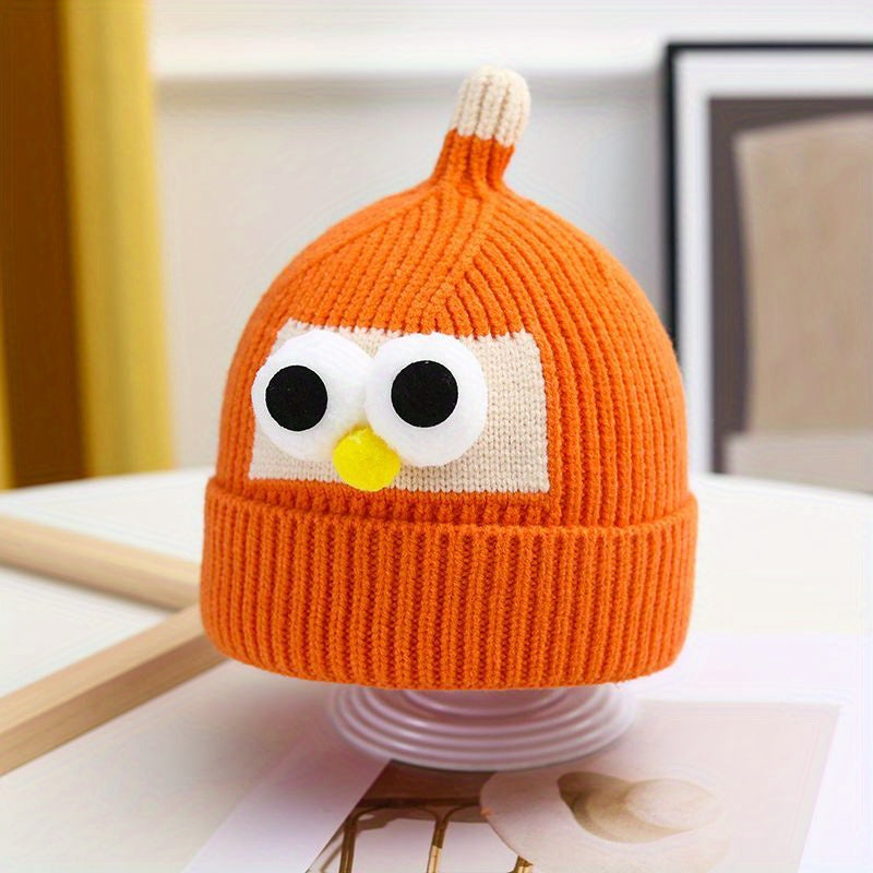 Bird Pattern Knitted Hat for Kids Under 8 Years Old - Baby Birthday Gift