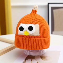 Bird Pattern Knitted Hat for Kids Under 8 Years Old - Baby Birthday Gift