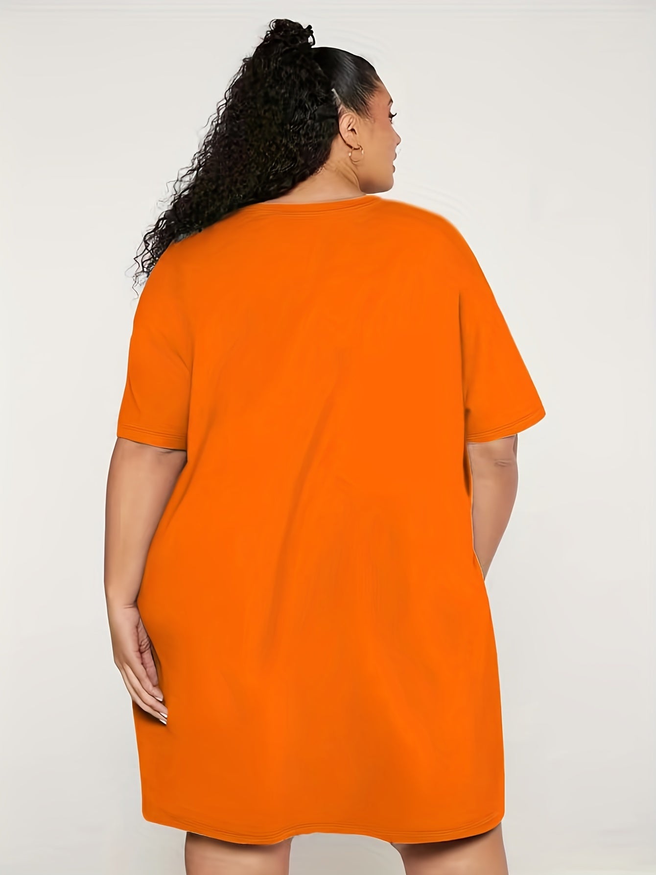  Heart Print Comfort T-shirt Dress