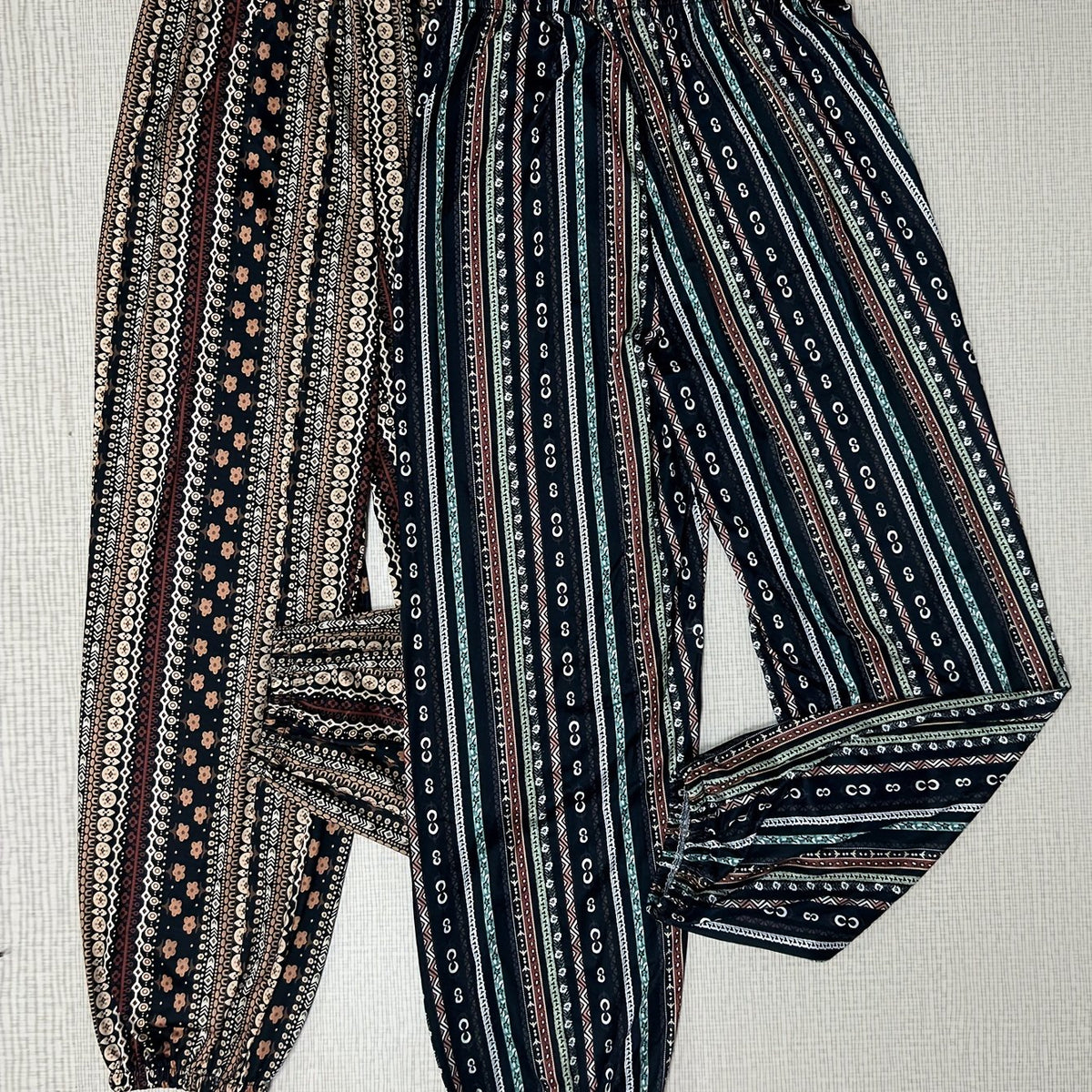 Floral Print Sleep Bottoms Cozy Solid Elastic Waistband Pants Women's Sleepwear
