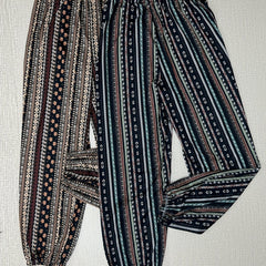 Floral Print Sleep Bottoms Cozy Solid Elastic Waistband Pants Women's Sleepwear