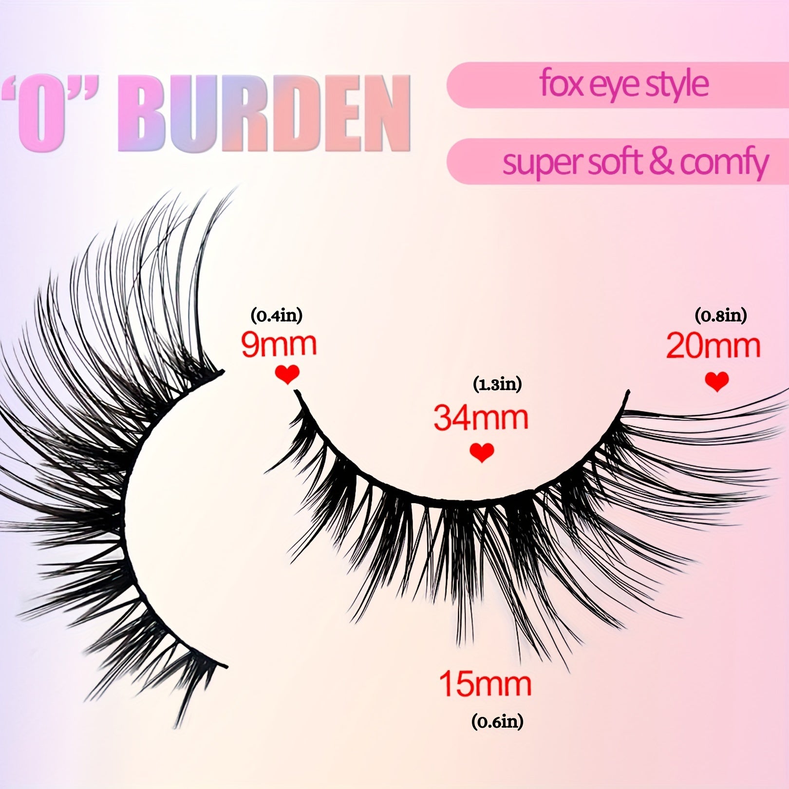 5 Pairs Natural Fluffy Cat Eye False Eyelashes Angel Wings