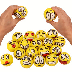 12pcs Random Stress Balls Squeeze Fidget Toys Emotions Hand Wrist Exercise Foam