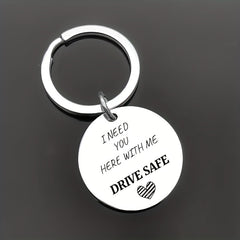 1pc 18inch DRIVE SAFE Keychain Gift From Mom Dad To Son Daughter Friends