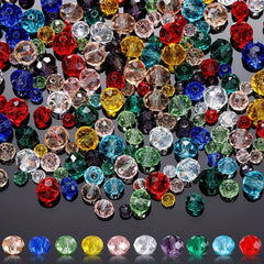 Assorted Round Glass Crystal Beads for DIY Bracelet