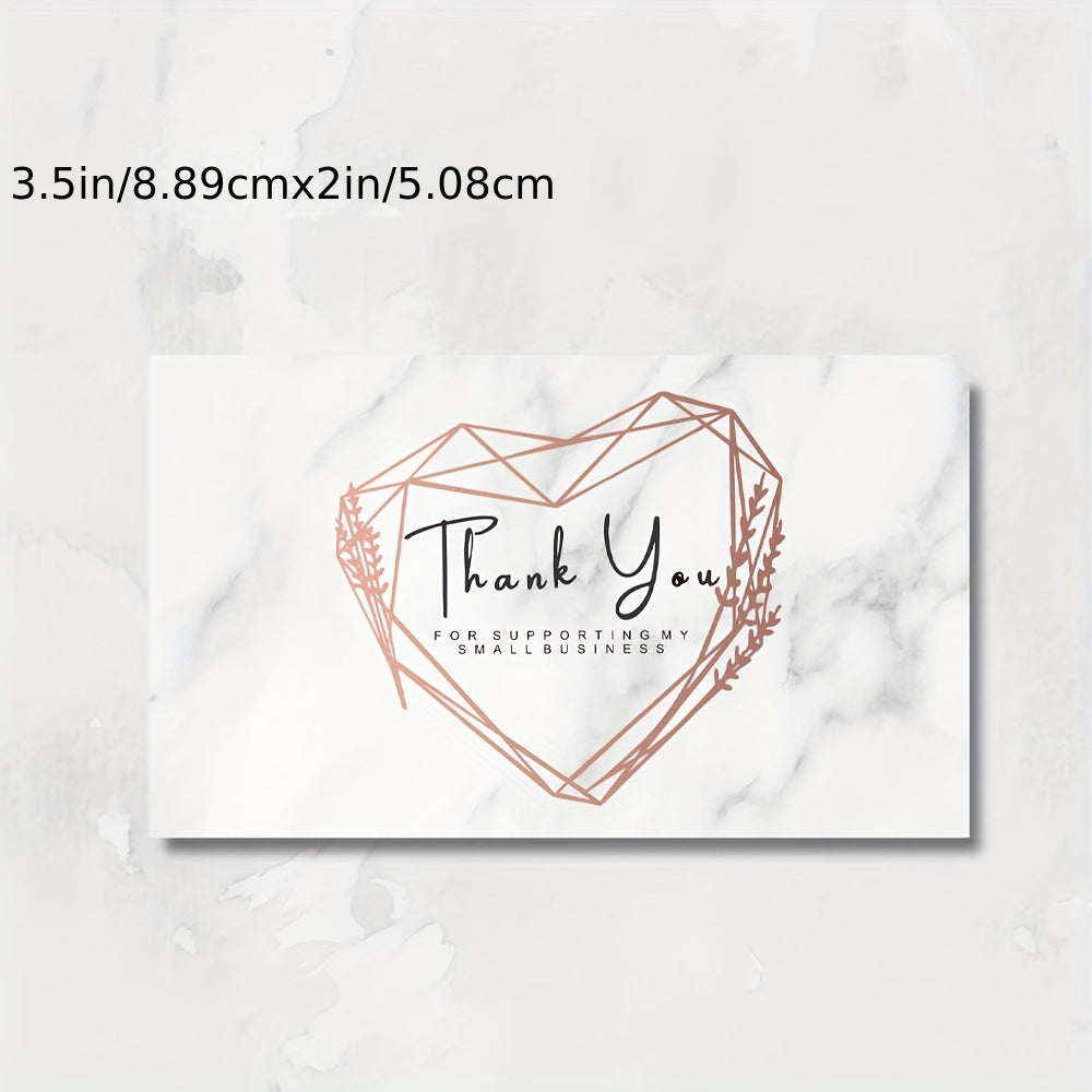 50 Thank You Cards for Business 9.5 Business Card Jewelry Package Insert