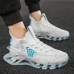 Men's Blade Running Shoes Breathable Athletic Hiking Walking Cerulean