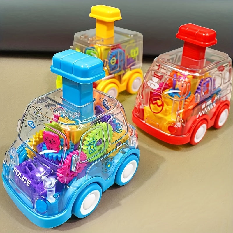 Transparent Gear Car Educational Toy for Kids