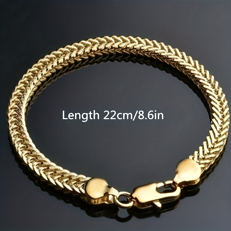 Punk Cuban Link Chain Bracelet for Men