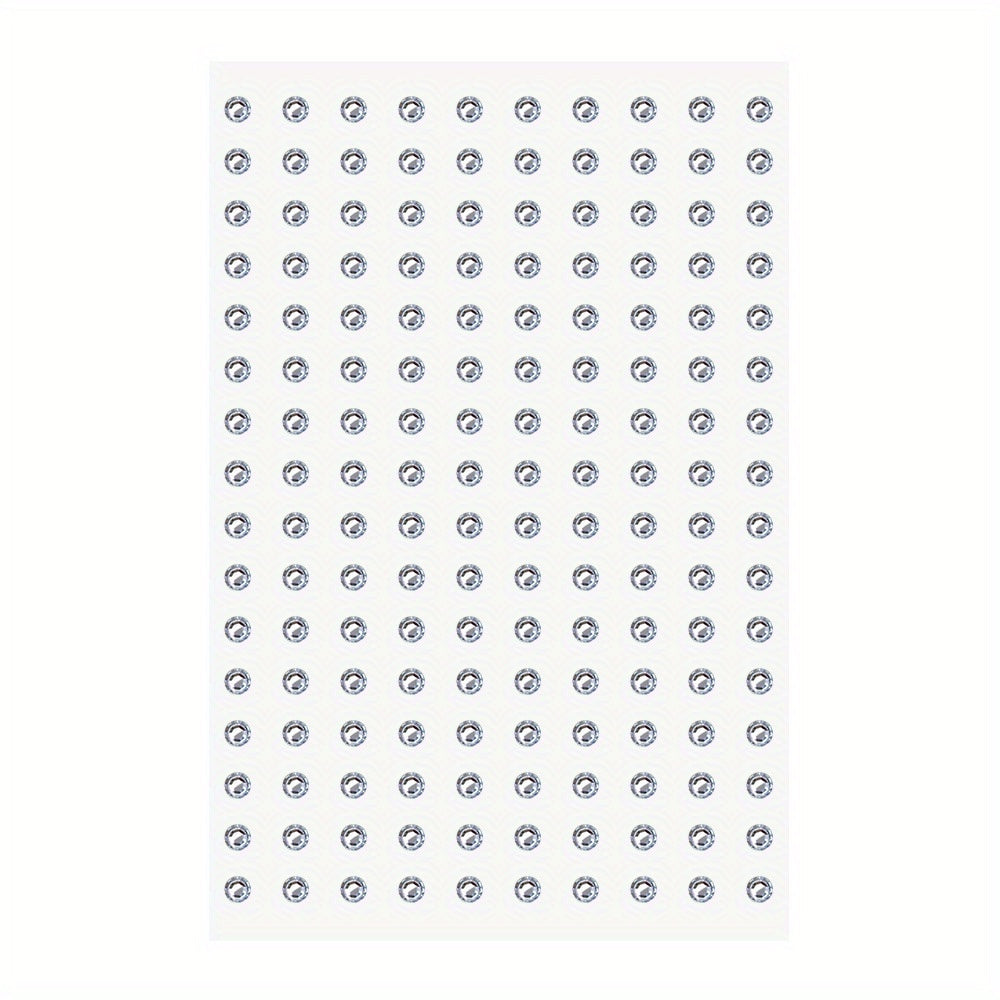 Transparent Gemstone Stickers For Face - Self Adhesive Rhinestones