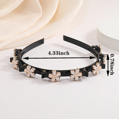 Golden Crystal Snowflake Hair Band