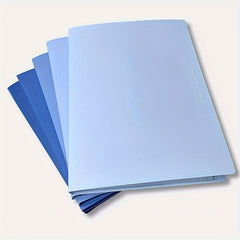 5pcs A4 Gradient Information Transparent Flip Folder Large Capacity Storage Book