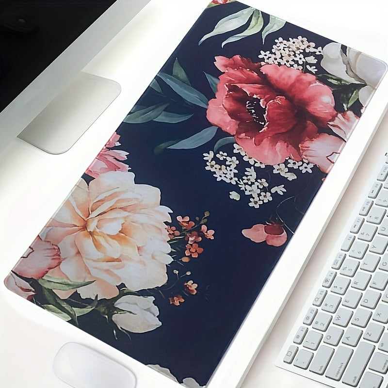 Extended Gaming Mouse Pad for Women's Office, Non Slip Base, Waterproof