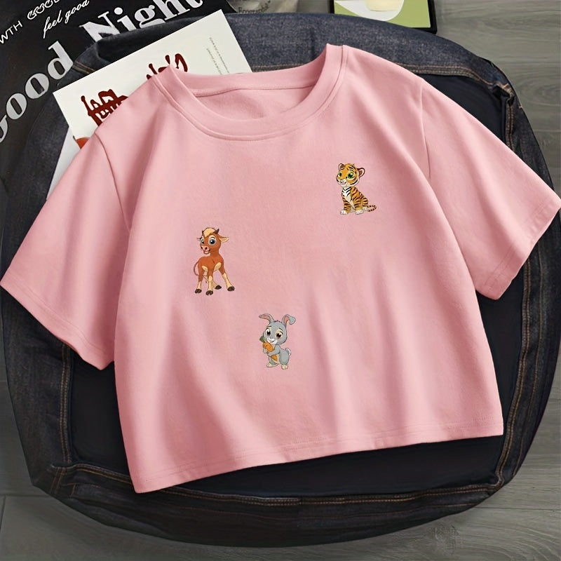 Cartoon Animals Ironing Stickers For Kids, Heat Transfer Patch