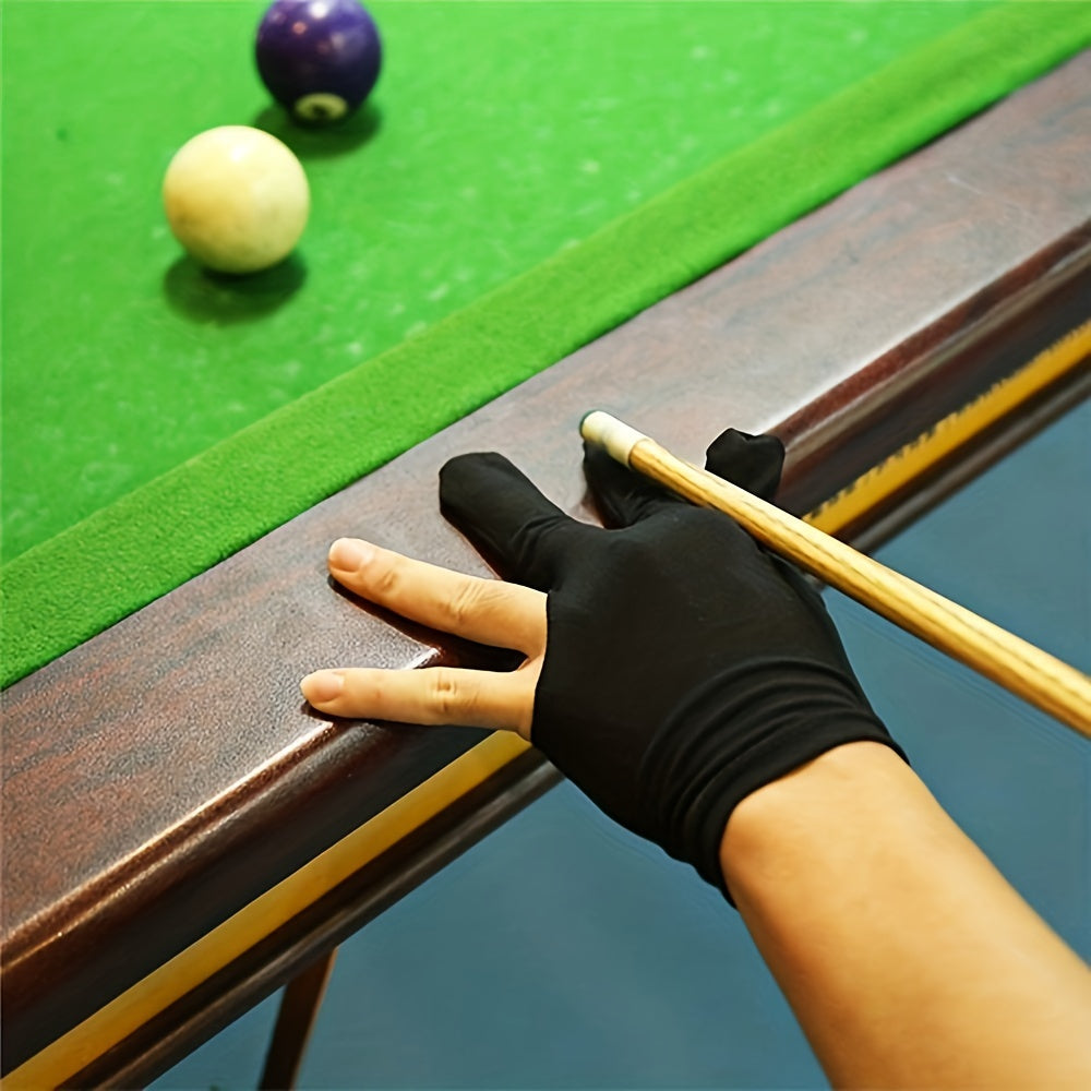 3 Finger Billiard Gloves Snooker Pool Left/Right Hand One Size Fits All