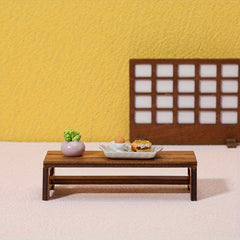 Dollhouse Retro Wooden Furniture Table Screen Ornaments